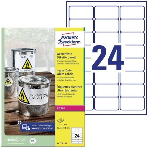  Etikete zweckform l4773 1/100 63,5x33,9mm ZWECKFORM1 Cene
