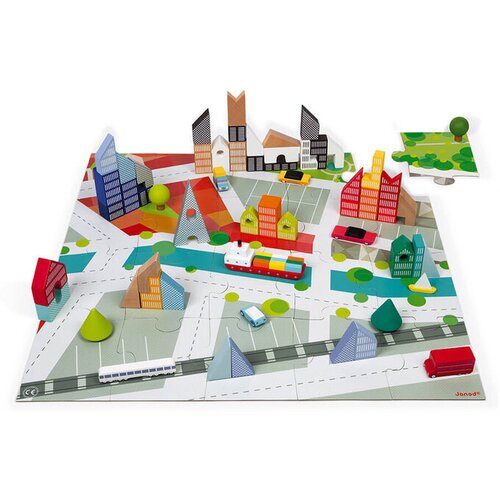 Janod set od 60 elemenata Grad Kubix City Cene