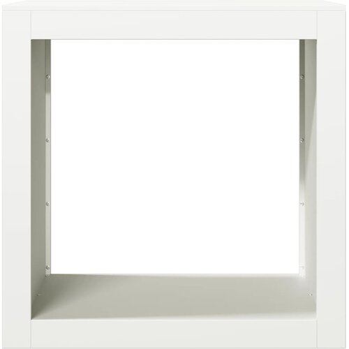  Stalak za drva za ogrjev bijeli 60 x 40 x 60 cm čelični Slike