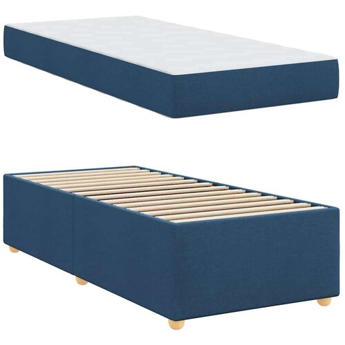  Okvir za krevet s madracem Plava 100 x 200 cm tkanina Slike