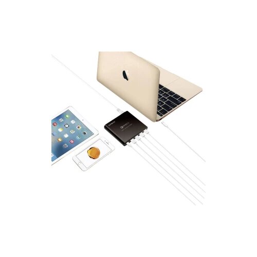 LVSUN 80W USB-C, QC3.0 LS-Q5U-PD USB stanica za punjenje Utičnica Izlazna struja maks. 17000 mA 5 x Ženski konektor USB 3.0 tipa Cijene