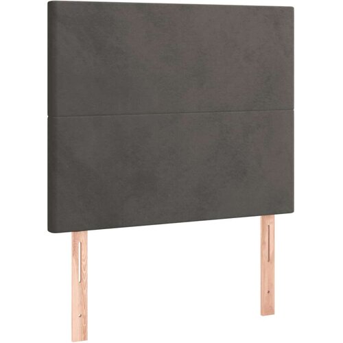 Box spring krevet s madracem tamnosivi 80 x 200 cm bar&amp;scaron;unasti Slike