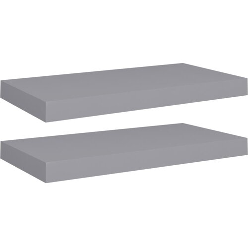 Maison Chic 2 kosi Stenske Police - Viseče police sive 50x23x3,8 cm MDF, (21758655) Slike
