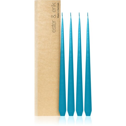ester & erik taper candle turquoise (no. 56) sveča 4x32 cm Cene