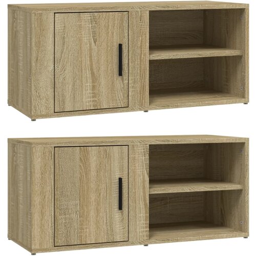 vidaXL TV omarica 2 kosa sonoma hrast 80x31,5x36 cm inženirski les, (20733725) Cene