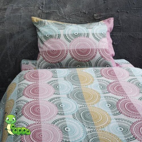 Gusenica posteljina krep šarena - 140x200 Slike