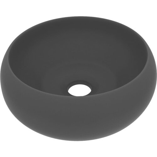 Maison Chic Razkošen Umivalnik - Kopalna umivalnik - Lavabo okrogel mat temno siv 40x15 cm keramičen, (21684939) Cene