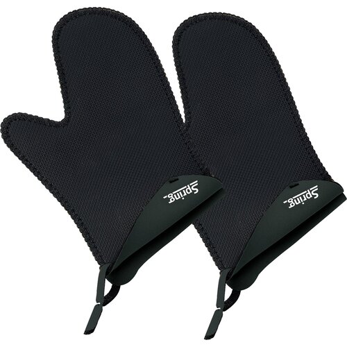 Spring Kratki rokavici Grips, 1 par - črna Slike