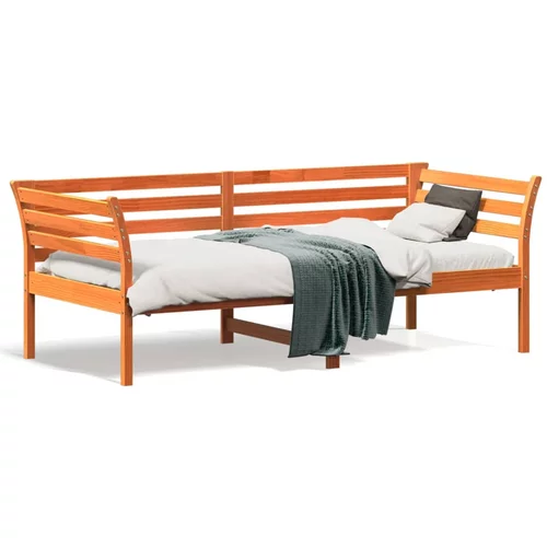  Dnevni krevet voštano smeđi 75 x 190 cm od masivne borovine