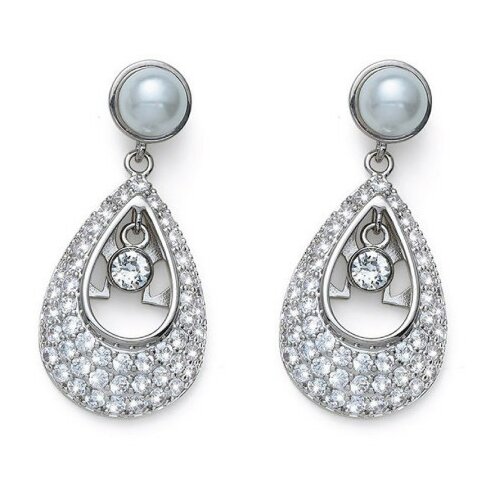  Ženske oliver weber emblem white zircon pearl mindjuŠe sa belim swarovski cirkonima ( 22992 ) Cene