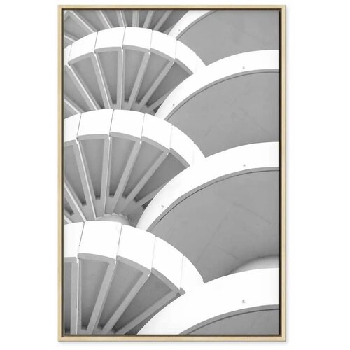  Slika - White Detail (1 Part) Vertical 80x120 U prirodnom drvenom okviru Slike