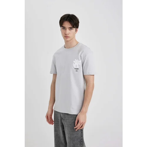 Defacto Regular Fit Crew Neck Printed T-Shirt