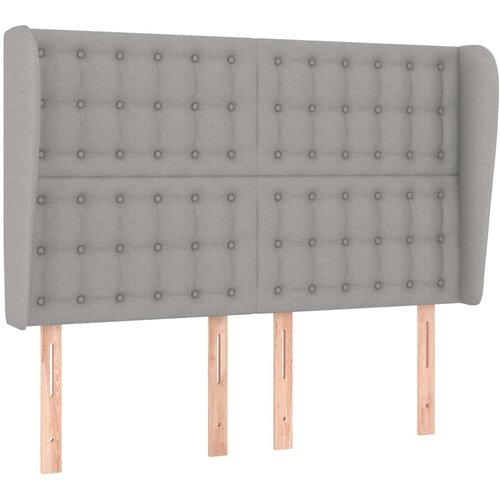  Uzglavlje s u&amp;scaron;ima svjetlosivo 147x23x118/128 cm od tkanine Slike