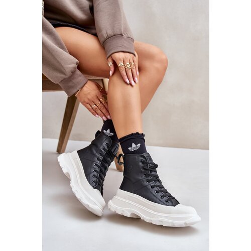 Big Star Leather Insulated Sneakers On Massive Platform Slike