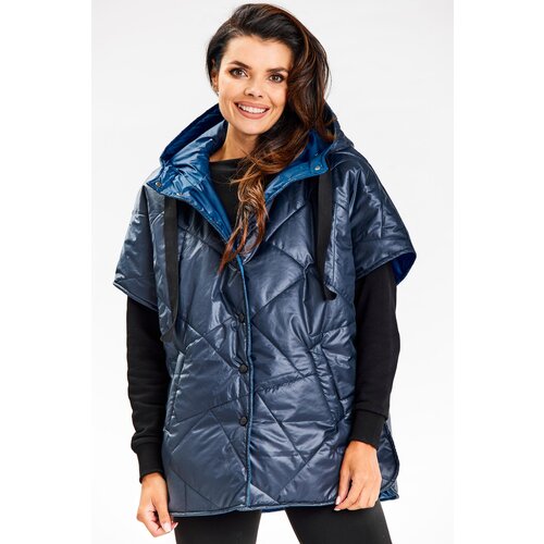 Awama Woman&amp;#039;s Vest A684 Navy Blue Slike