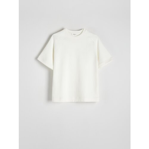 Reserved - Regular fit majica kratkih rukava - krem Cene