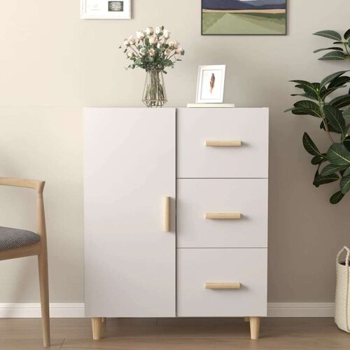  Komoda bijela 69 5x34x90 cm od konstruiranog drva Cijene