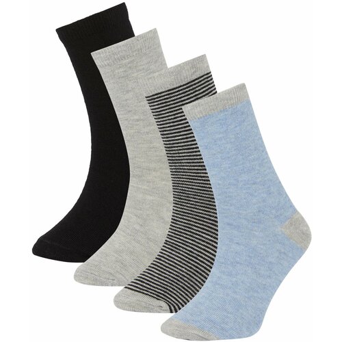 Defacto Boys' Striped Patterned 4-Pack Socks Slike