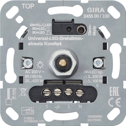 Gira LED univerzalni vložek za zatemnitev 245500, (20887901) Slike