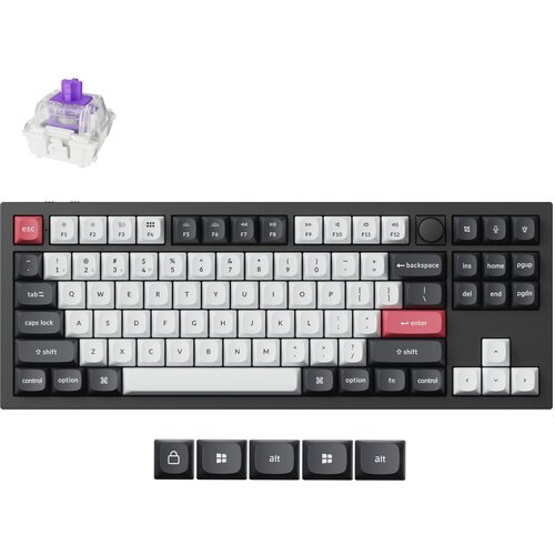 KEYCHRON Tastatura Q3H-M1 80% RGB - Carbon Black Cene