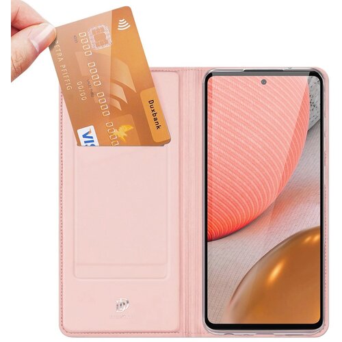 Etui ovitek Skin Pro Bookcase za Samsung Galaxy A72 4G roza Slike