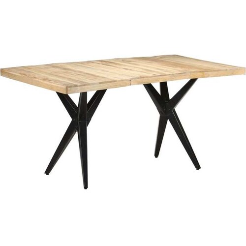 vidaXL Jedilna miza 160x80x76 cm robusten mangov les Cene