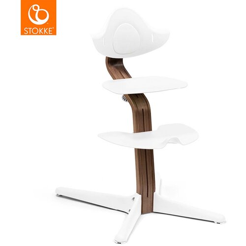 Stokke stol za hranjenje Nomi Walnut white Cene