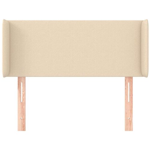  Uzglavlje s u&amp;scaron;ima krem 103x16x78/88 cm od tkanine Slike