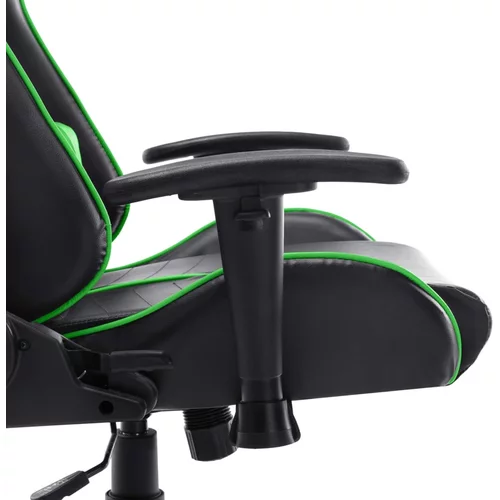  Igraća stolica od umjetne kože crno-zelena