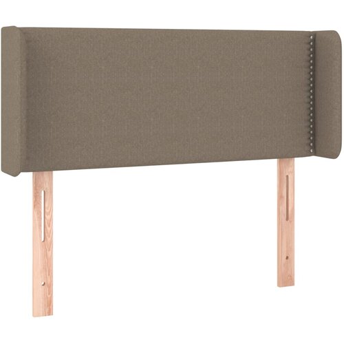 Maison Chic posteljno vzglavje - vzglavna omarica - nočna omarica z u&amp;scaron;esi taupe 83x16x78/88 cm blago, (21711380) Slike