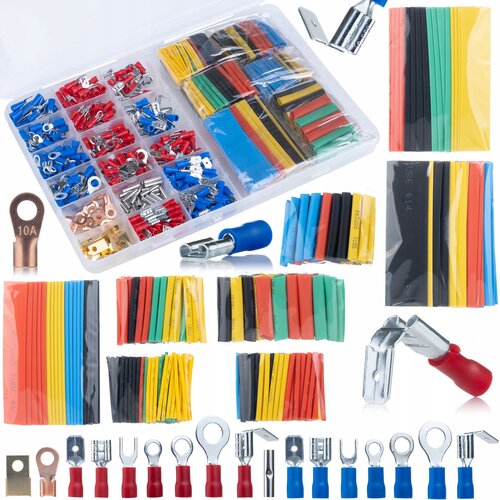 Rosfix Set Izoliranih Konektorjev in Toplotno Skrčljivih Cevi &ndash; 678 Kosov | PVC, 600 V, &minus;55 &deg;C do +125 &deg;C, (21746587) Cene