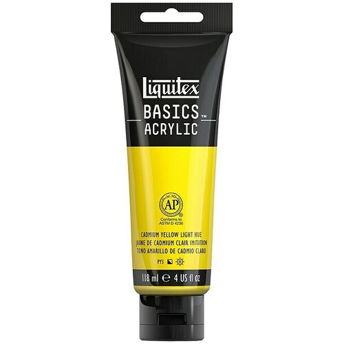 LIQUITEX Basics Akrilna barva (Kadmij rumena, 118 ml) Slike