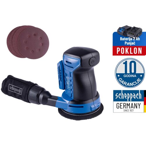 Scheppach Aku Rotaciona Ekscentrična Brusilica IXES C-OBS125-X &ndash; Solo +POKLON BATERIJA 2Ah I PUNJAČ Cene