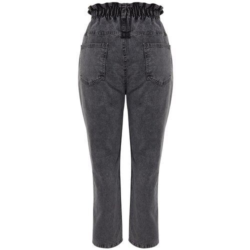 Trendyol Curve Gray High Waist Elastic Waist Mom Jeans Cijene