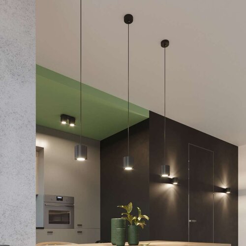  Sollux SL.0051 - Luster na sajli ORBIS 1 1xGU10/40W/230V crna Slike