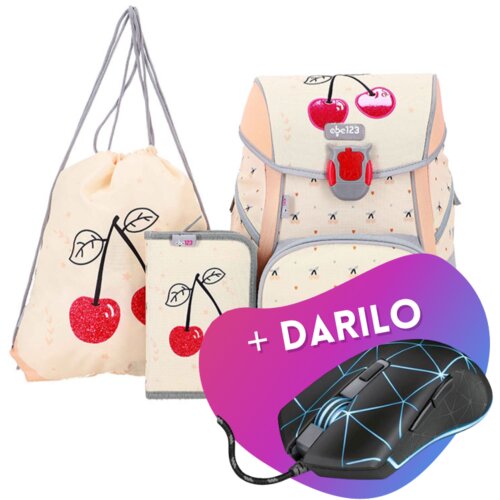 ABC123 Prvo&amp;scaron;olski set Če&amp;scaron;nji (4-delni) z LED zaponko + DARILO Slike