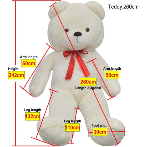  medvjedić bijeli 242 cm Slike