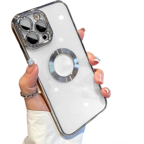INF Ovitek za telefon z za&amp;scaron;čito za objektiv kamere Silver iPhone 14, (21236479) Slike