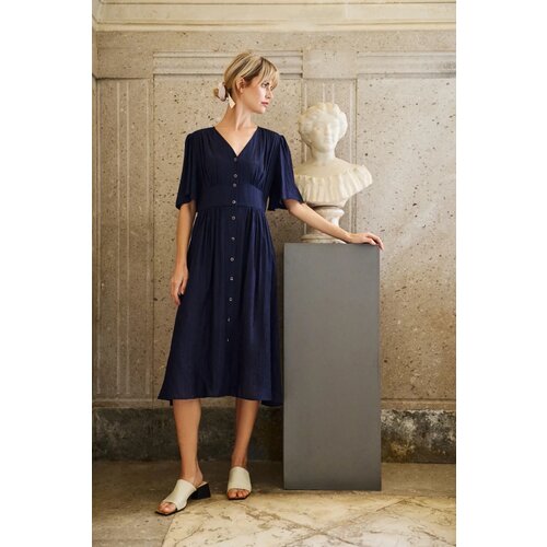 Marisse Women's Dress L-Su-4639 Navy Cene
