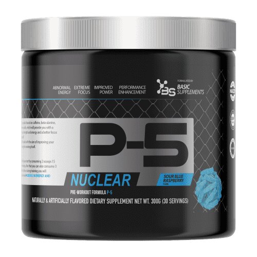 Basic Supplements P-5 Pre-Workout, Ukus Kisela kupina, 300g Cene