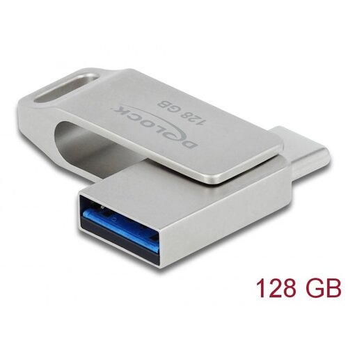 Delock USB 5 Gbps USB-C + Type-A Memory Stick 128 GB - Metal Housing Cijene