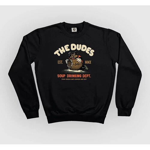 The Dudes Soup Drinking Sweater black Slike
