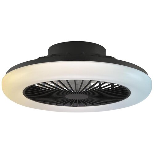 Brilliant LED prigu&scaron;iva stropna svetiljka sa ventilatorom MONTERO LED/20W/230V crna + daljinski upravljač Cene