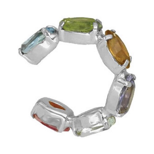 Ženske victoria cruz ear cuff multicolor mindjuŠa sa swarovski kristalima ( a3964-mht ) Slike