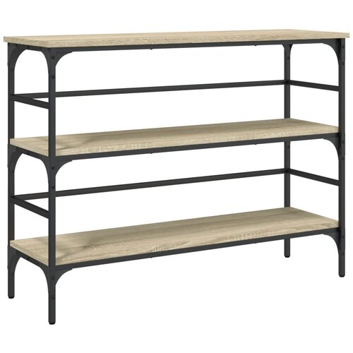 Maison Chic Konzolna mizica - miza ob steni sonoma hrast 100x32x75 cm inženirski les, (21786612) Cene