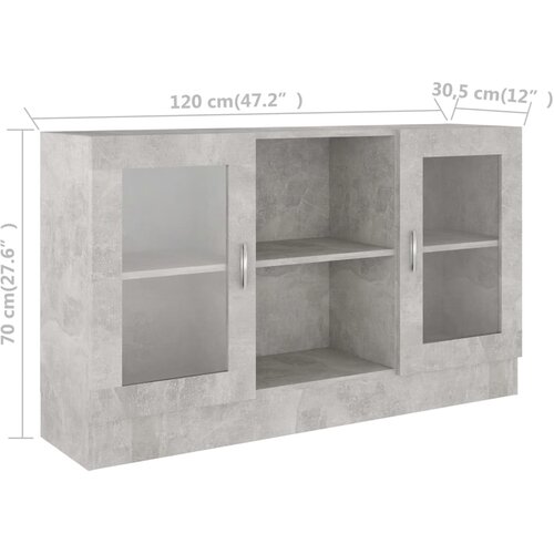  Vitrina 120 x 30,5 x 70 cm drvena Slike