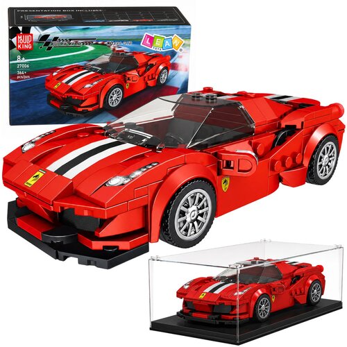  Construction Bricks Sports Car Racing Display Case Red 364 pcs. Cene