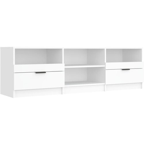 Maison Chic TV omarica - TV stojalo - Televizijska omarica bela 140x35x40 cm konstruiran les, (21700638) Slike