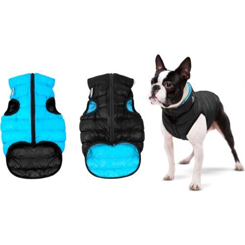 AIRY VEST jakna za pse sa dva lica black & blue s 35 Slike