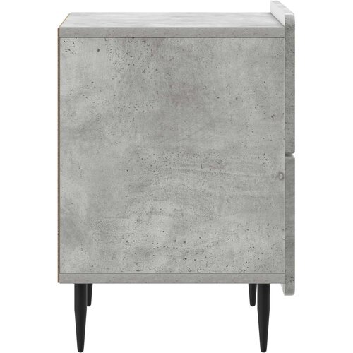 Noćni ormar s ladicama 2 pcs Betonska siva 43 x 34,5 x 49,5 cm Slike
